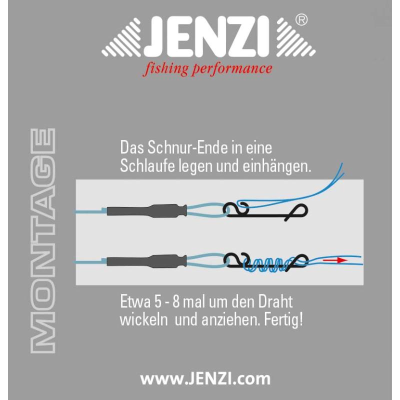 Jenzi Titan-Leader NoKnot, 15kg, 30cm