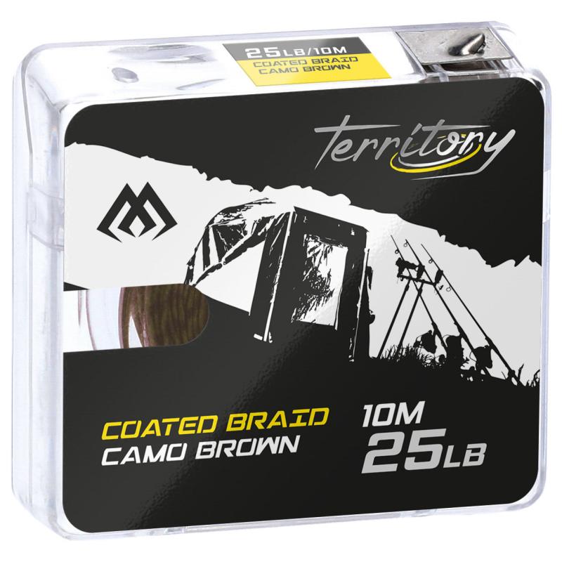 Mikado Geflochtene Vorfachcoated Braid 35Lbs/10M Camo Braun