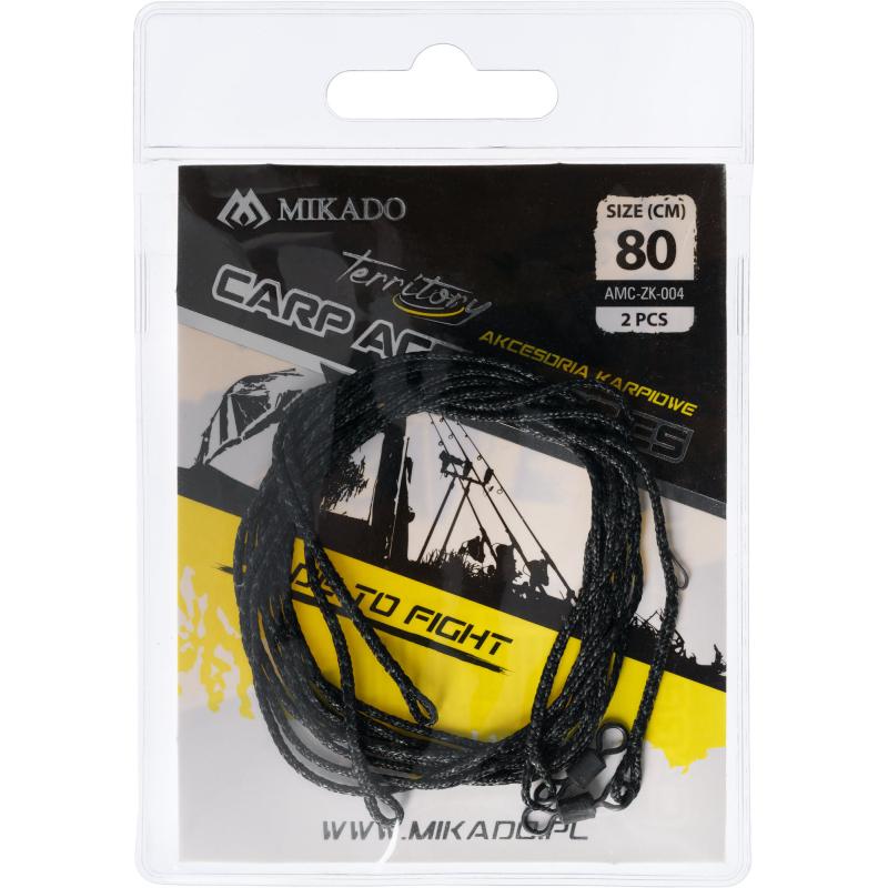 Mikado Leader Karpfen Set Leadcore 80Cm Mit Wirbel 2 Stck.