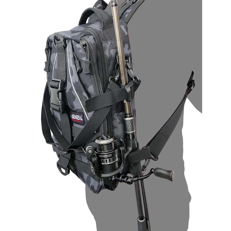 Jenzi Camou Backpack, Angel-Rucksack 24x15x39