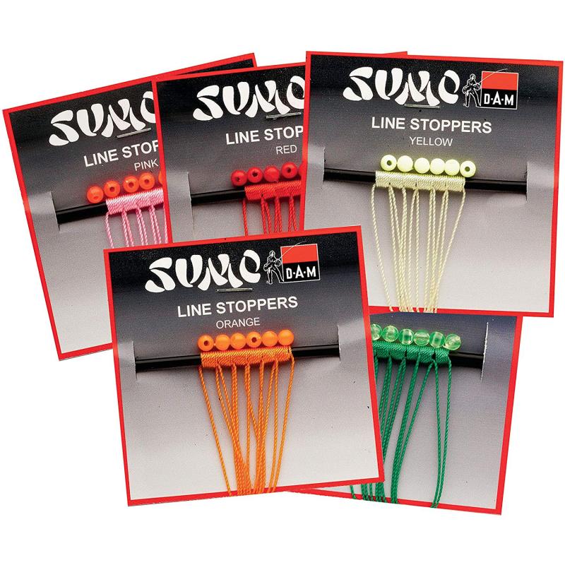 DAM Sumo Fadenstopper Rot 6 St (0,45mm/4mm)
