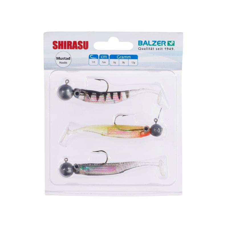 Balzer Shirasu Holo Yoko Shad Set/Jighead 7cm