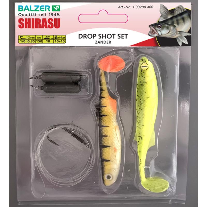 Produktbild Balzer Drop Shot Zander, Gr. 1/0, 150cm Schnur 0,35mm, 5cm, 10+15g.