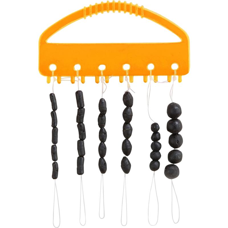 Balzer Gummi-Schnurstopper und Gummikugeln schwarz