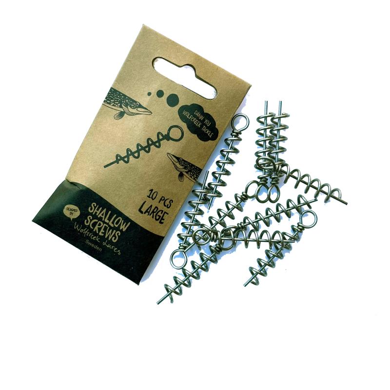 Wolfcreek Lures Shallow Screw - Large 10-pack