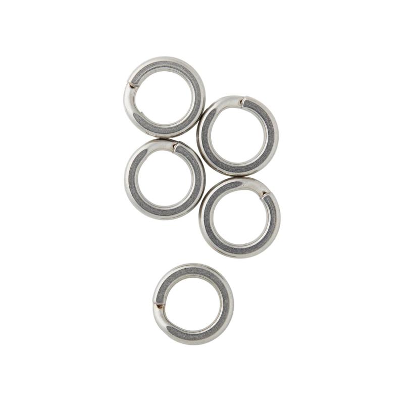 Split Ring - Stainless Steel Super Strong 11mm Flat 10-pack