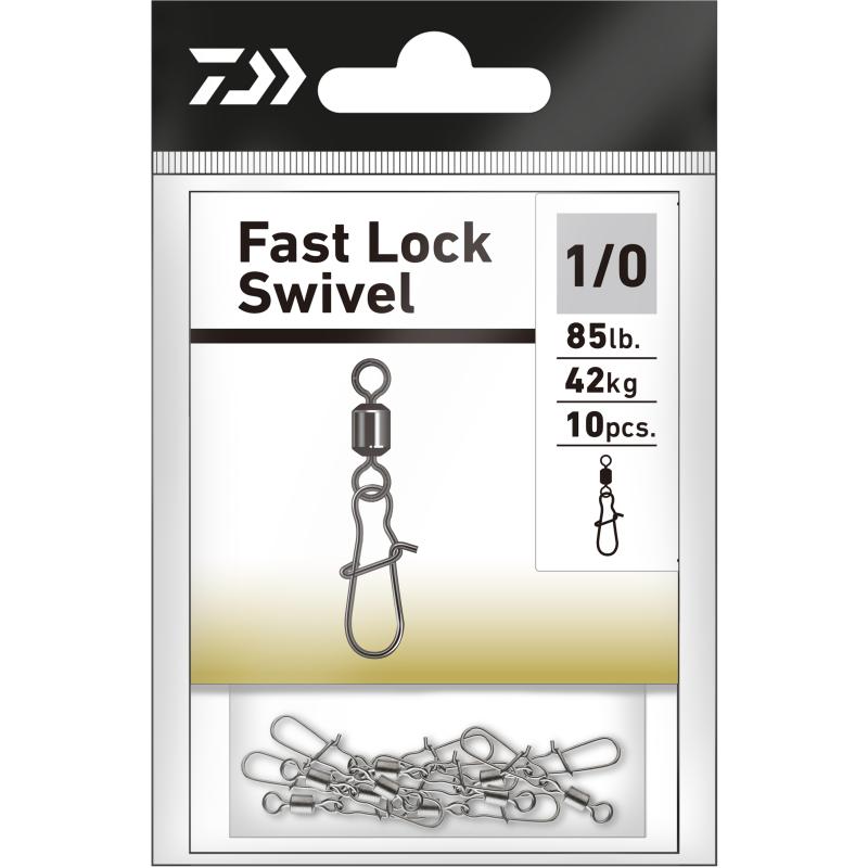 Daiwa Fast Lock Swivel Gr.1/0 42kg SB10