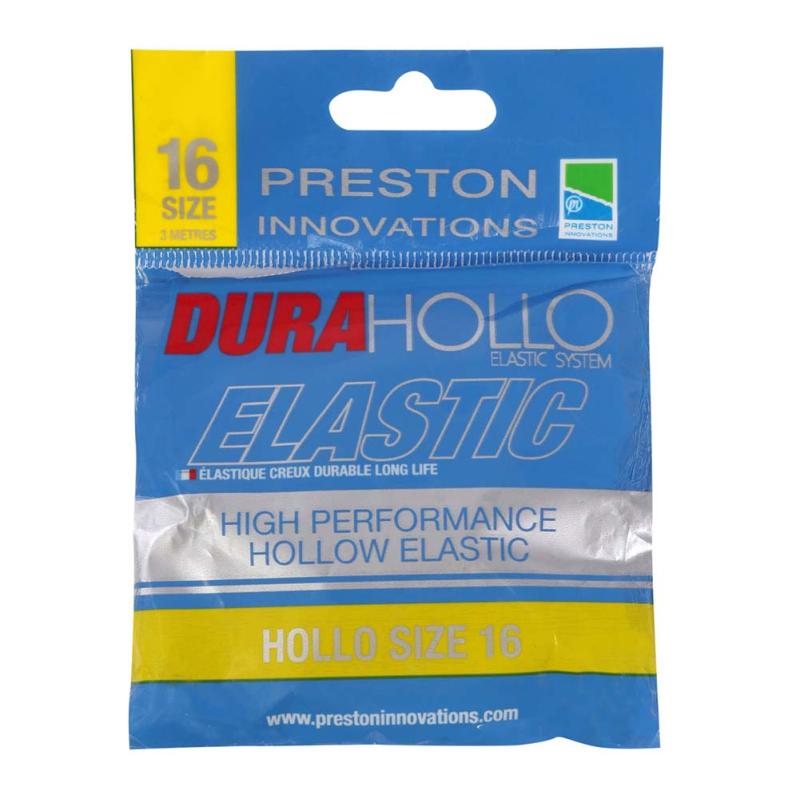 Preston Dura Hollo Elastic - Size 16 - Yellow
