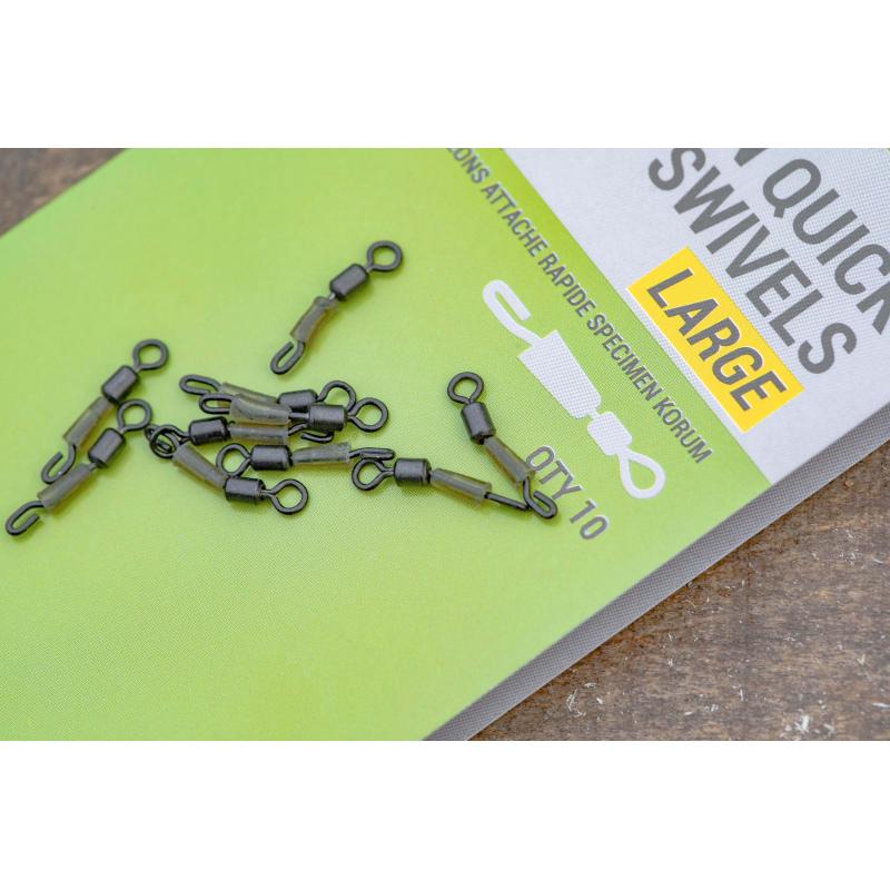 Korum Specimen Quick Snap Swivels - Small