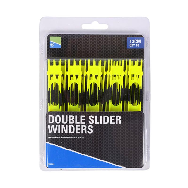 Preston Double Slider Winders - 13Cm Yellow