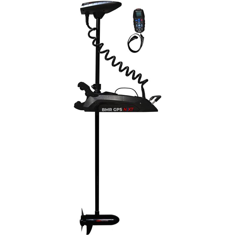 RhinoMotors BLX 65 BMR GPS NxT Longshaft 12V electric outboard motor 190cm white 24cm 54cm