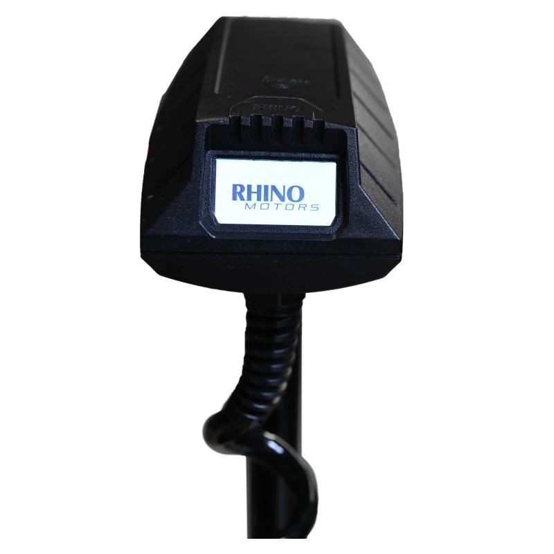 RhinoMotors BLX 65 BMR GPS NxT Longshaft 12V electric outboard motor 190cm white 24cm 54cm