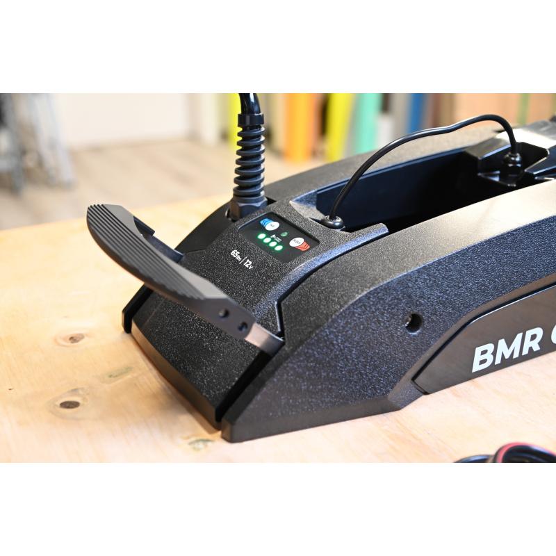 RhinoMotors BLX 65 BMR GPS NxT Longshaft 12V electric outboard motor 190cm white 24cm 54cm