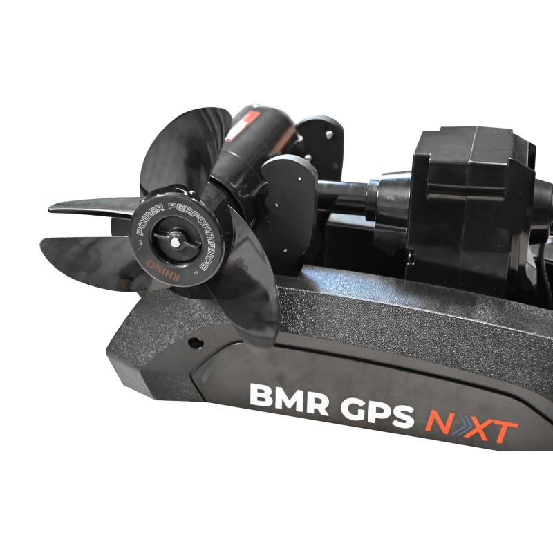 RhinoMotors BLX 65 BMR GPS NxT Longshaft 12V electric outboard motor 190cm white 24cm 54cm