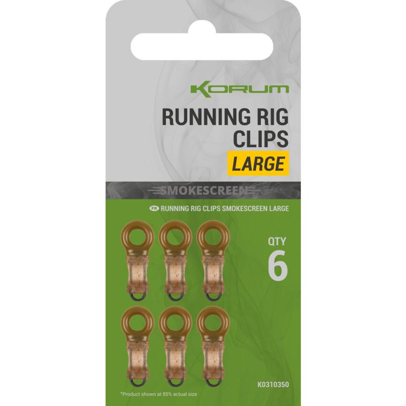 Produktbild Korum Smokescreen Running Rig Clips Large