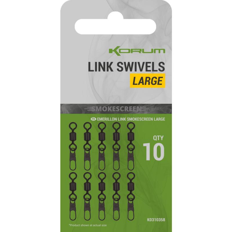 Korum Smokescreen Link Swivels Large