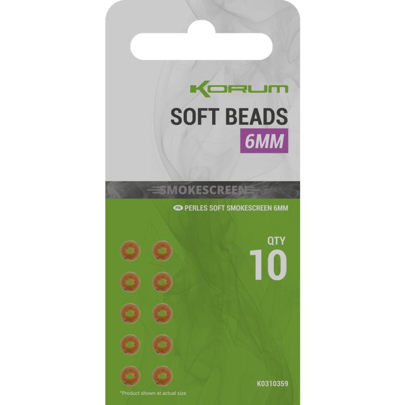 Korum Smokescreen Soft Beads 6mm