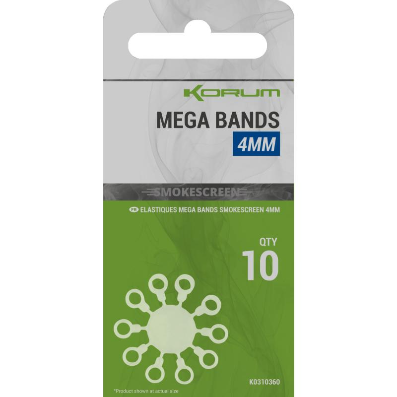 Korum Smokescreen Mega Bands 4mm