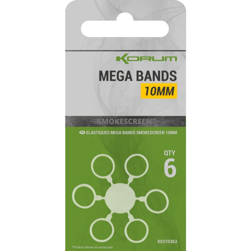 Korum Smokescreen Mega Bands 10mm