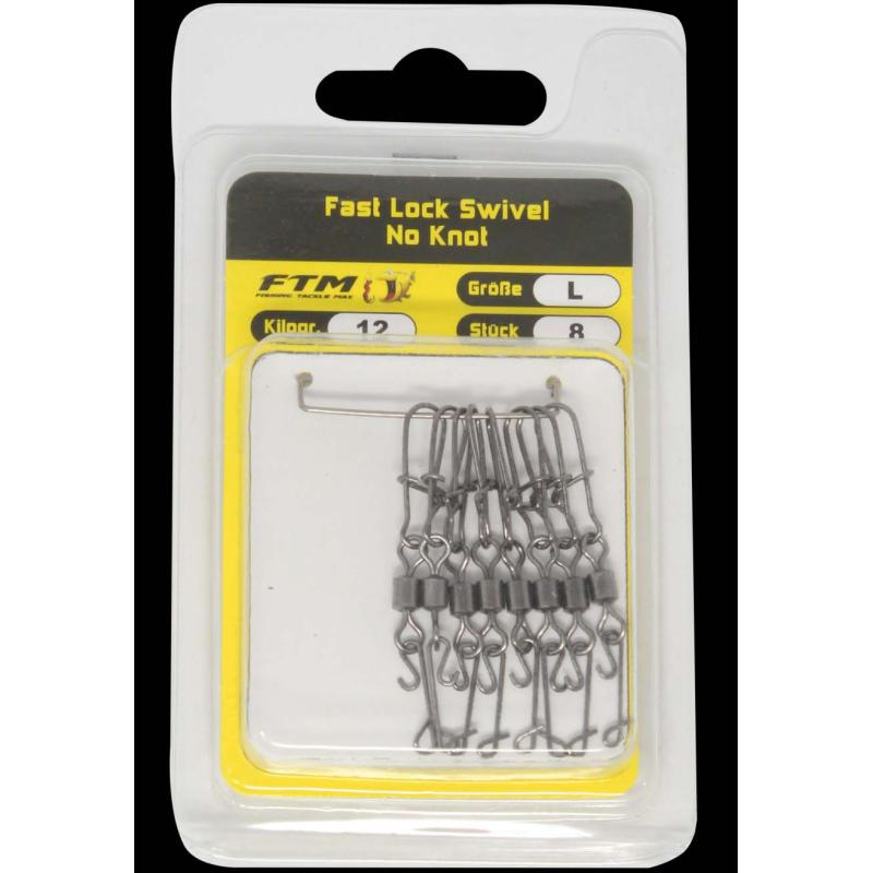 Fishing Tackle Max Fast Lock Swivel No Knot L 12kg