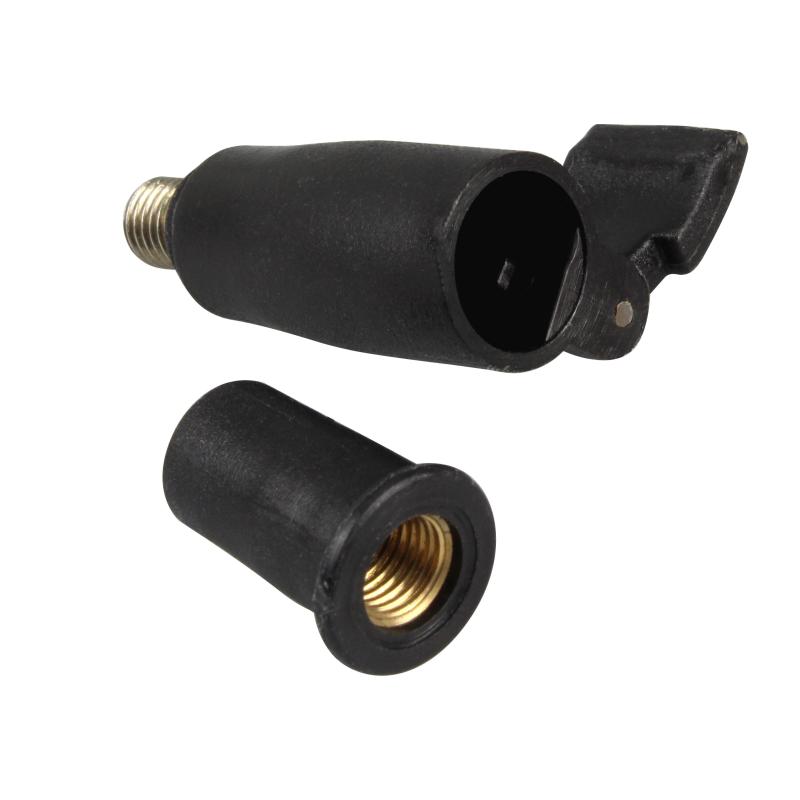 Fishing Tackle Max Schnellwechseladapter schwarz mit Clip