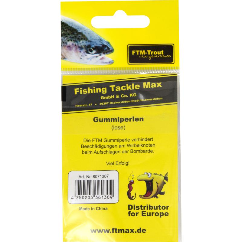 FTM-Trout Next Generation Gummiperlen schwarz 10 mm / 10 Stk.