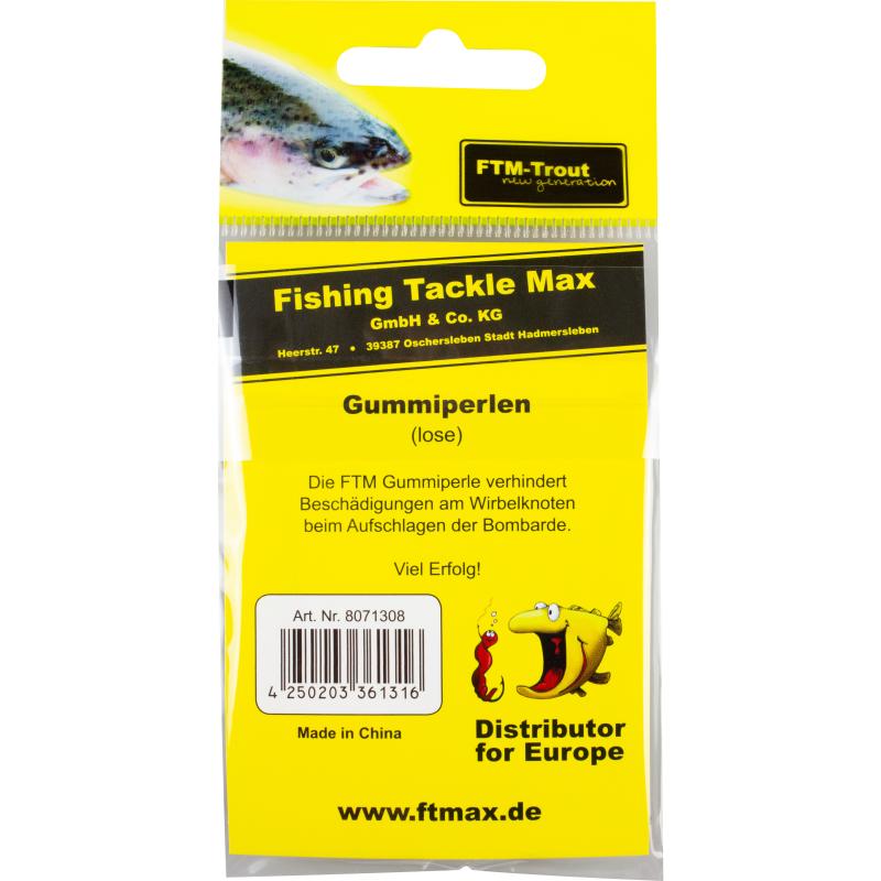 FTM-Trout Next Generation Gummiperlen schwarz gemischte Gr&ouml;&szlig;en / 20 Stk.