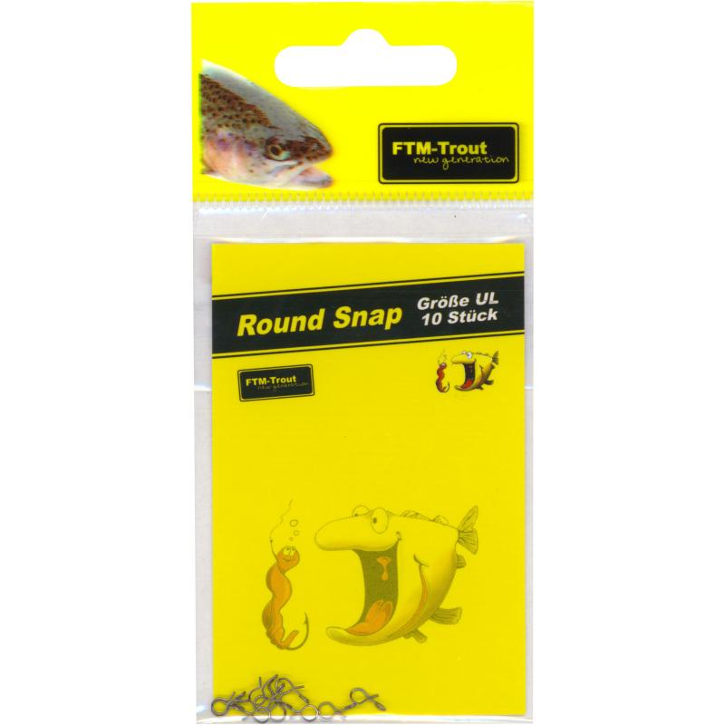Fishing Tackle Max Round Snap Gr. UL Inh. 10 Stk.