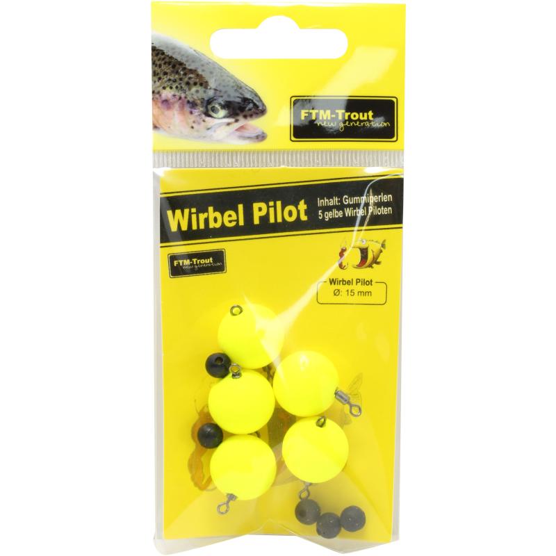 Fishing Tackle Max Wirbel Pilot gelb 15 mm