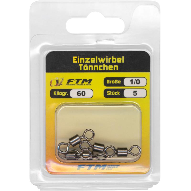 Fishing Tackle Max Einzelwirbel T&ouml;nnchen Gr. 1/0