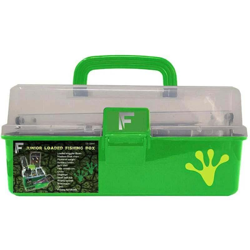 FLADEN Junior Angelkoffer mit Zubeh&ouml;r 28x16x32cm limegreen
