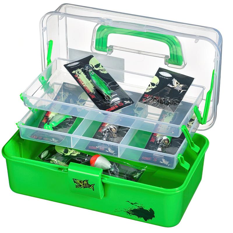 FLADEN Tacklebox Junior limeGr&uuml;n 28x16x13cm freshwater