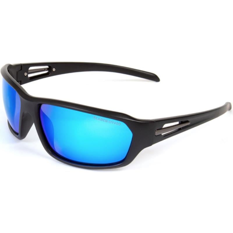 Produktbild FLADEN Sonnenbrille, polarisiert, matt black frame, metal blue lens
