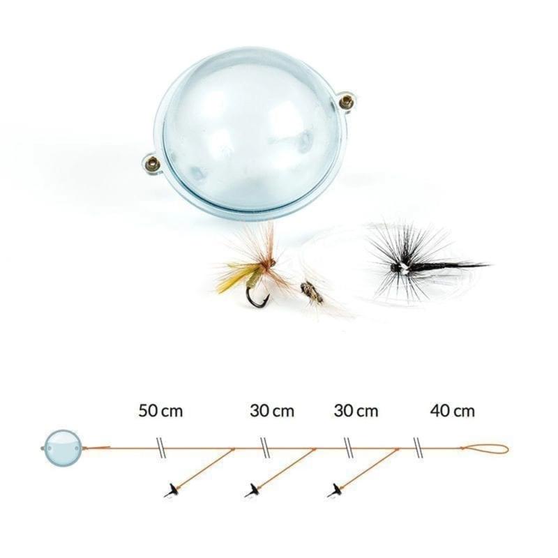 Fladen Fly-cast Dry Flies incl bubble float