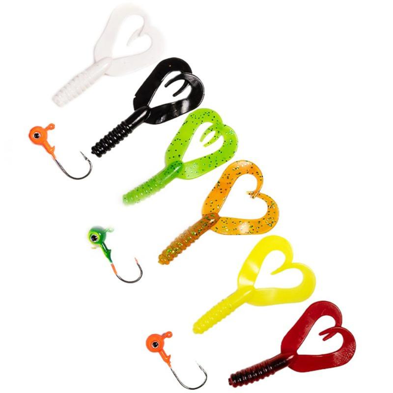 Fladen Conrad Softlures 3x6 75mm double tail assorted colors