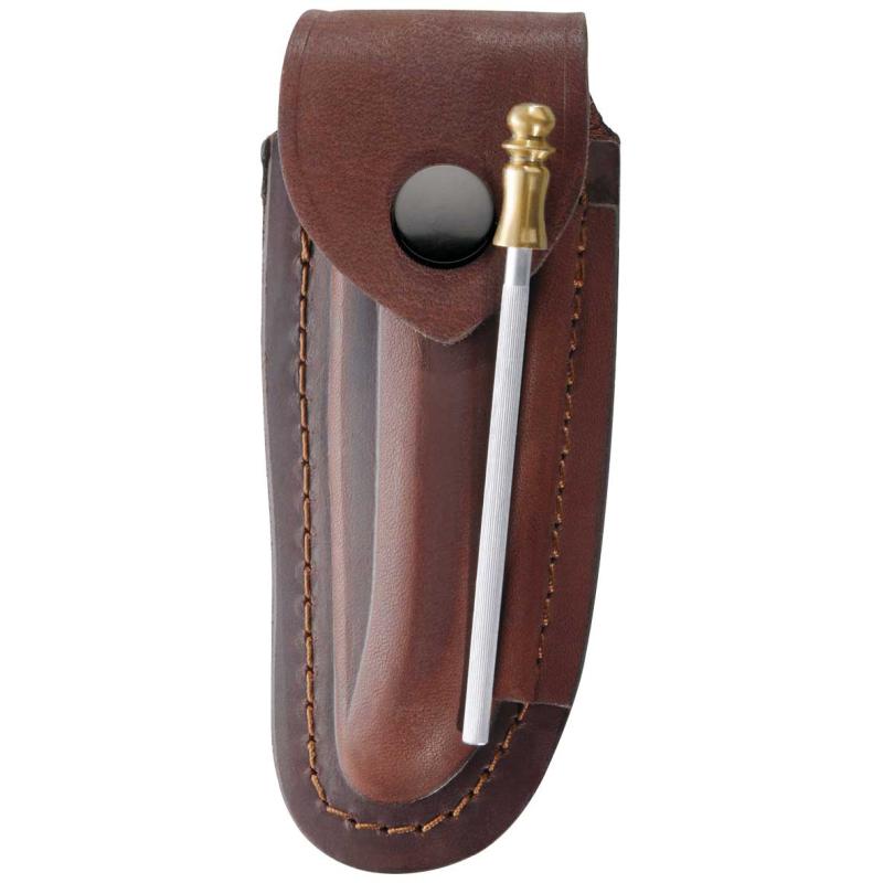 Herbertz Braunes Lederetui 14cm, F&uuml;r Laguiolemesser Mit 12 cm Heftl&auml;nge
