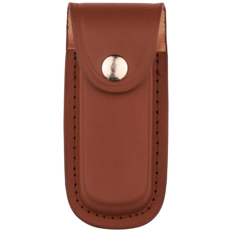 Produktbild Herbertz Messeretui, Braunes Leder, G&uuml;rtelschlaufe, L&auml;nge 12,5cm
