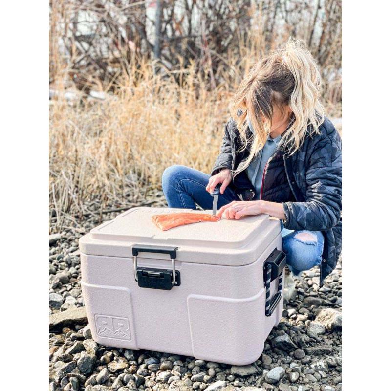 Rugged Road Cooler 85 V2, Polar White, Ultraleicht, Rigorite Fridgite Isolierung, 2 Griff