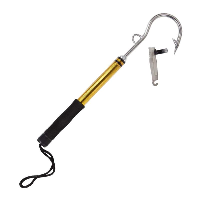 JENZI Gaff, Messing/Edelstahl, stabil, 48cm