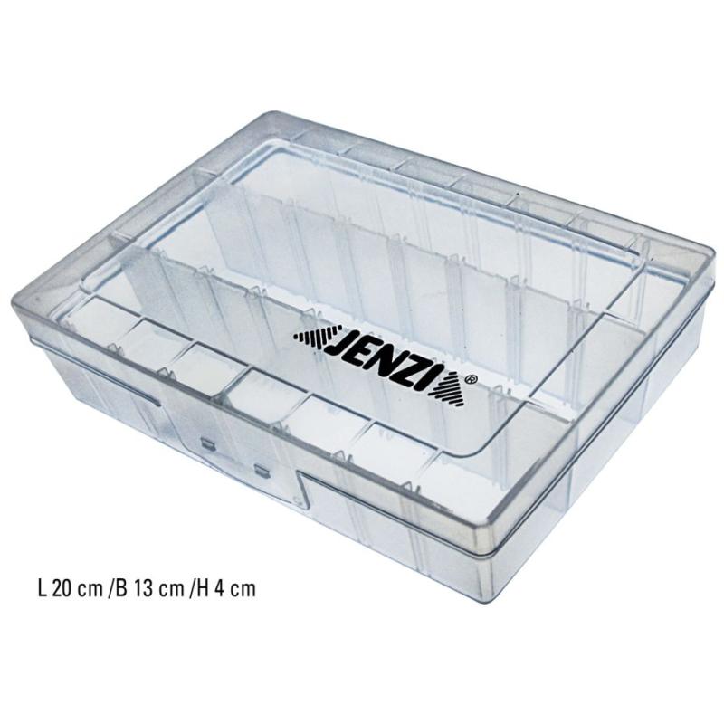 Produktbild JENZI Kunststoff-Box, transparent, 200x130x38mm