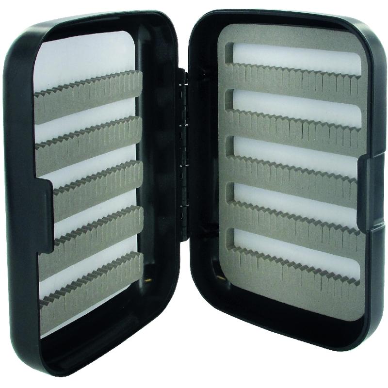 Produktbild JENZI INSPIRE Fliegenbox Schwarz mit 10 F&auml;cher, 128x86x34MM