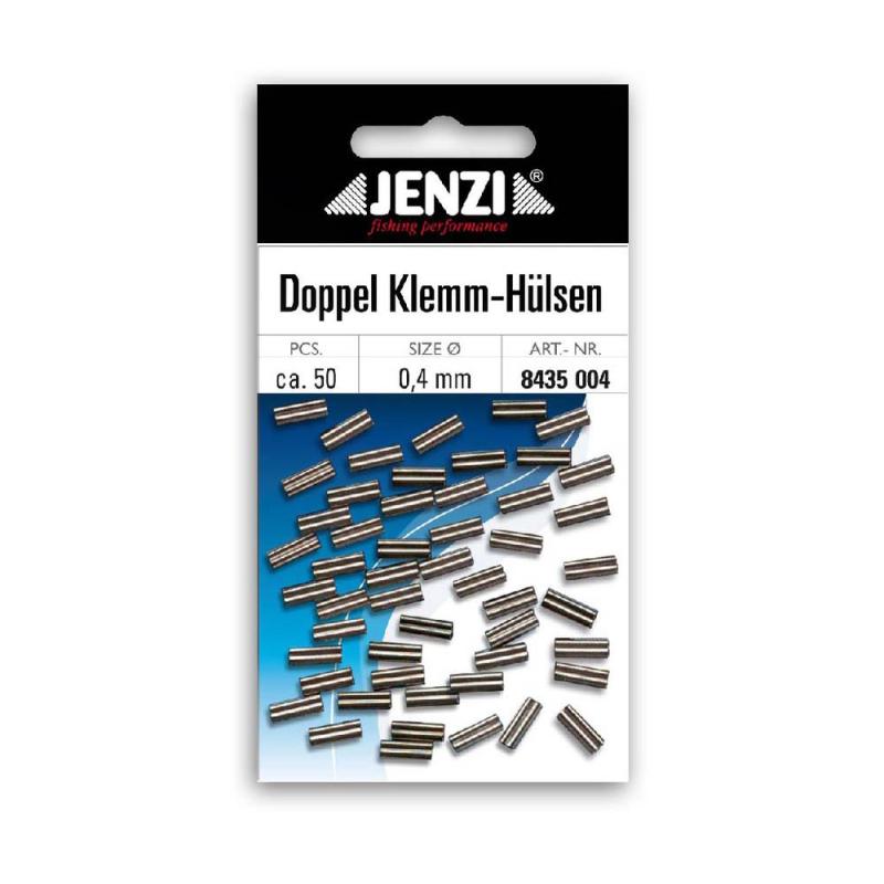Produktbild JENZI Quetsch-Doppel-H&uuml;lsen zur Stahlvorfachanfertigung 0,6 mm