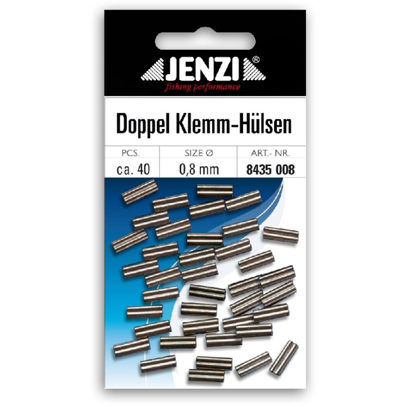 JENZI Quetsch-Doppel-H&uuml;lsen zur Stahlvorfachanfertigung 0,8 mm