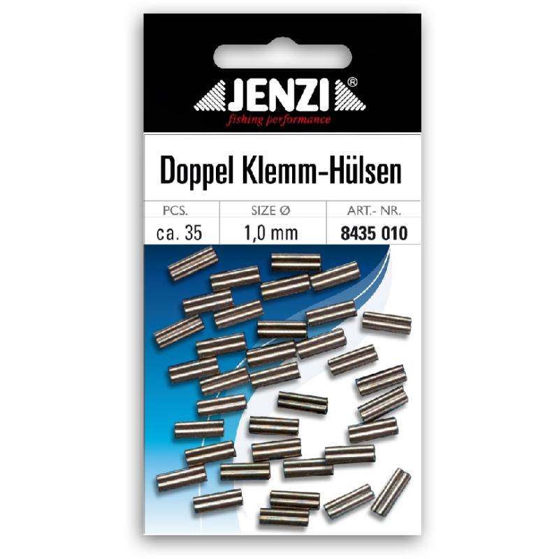 Produktbild JENZI Quetsch-Doppel-H&uuml;lsen zur Stahlvorfachanfertigung 1 mm