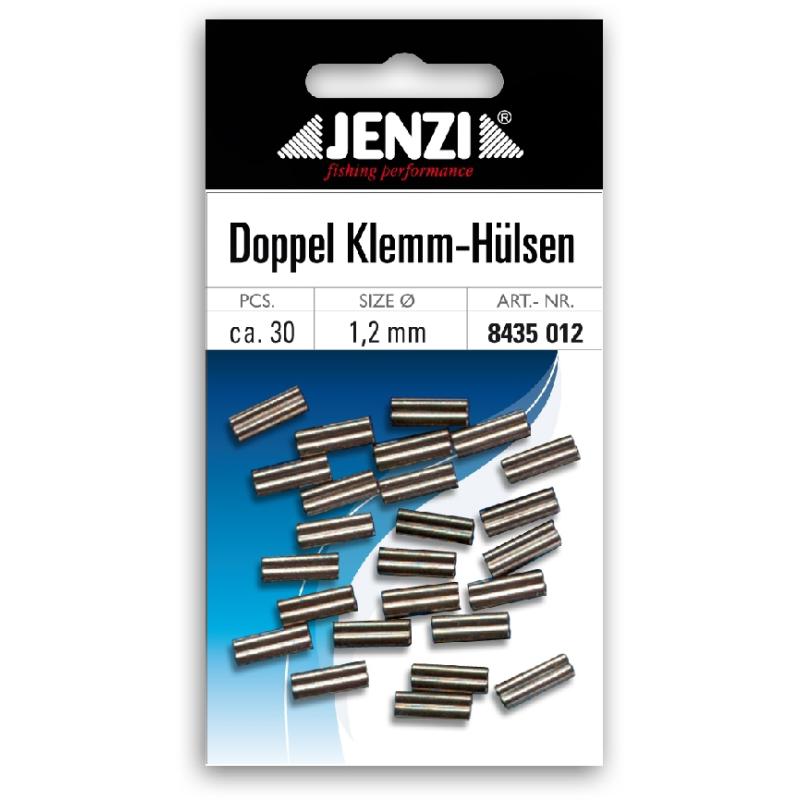 Produktbild JENZI Quetsch-Doppel-H&uuml;lsen zur Stahlvorfachanfertigung 1,2 mm