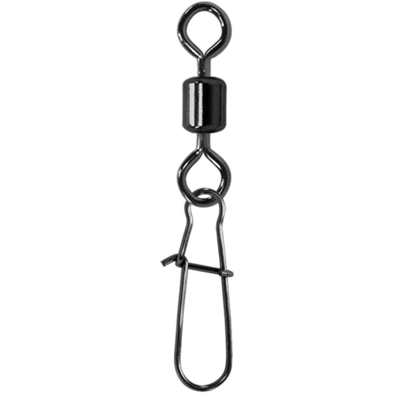 JENZI Sicherheits-T&ouml;nnchen Karabinerwirbel Black Nickel Gr&ouml;&szlig;e 2/0 34 kg