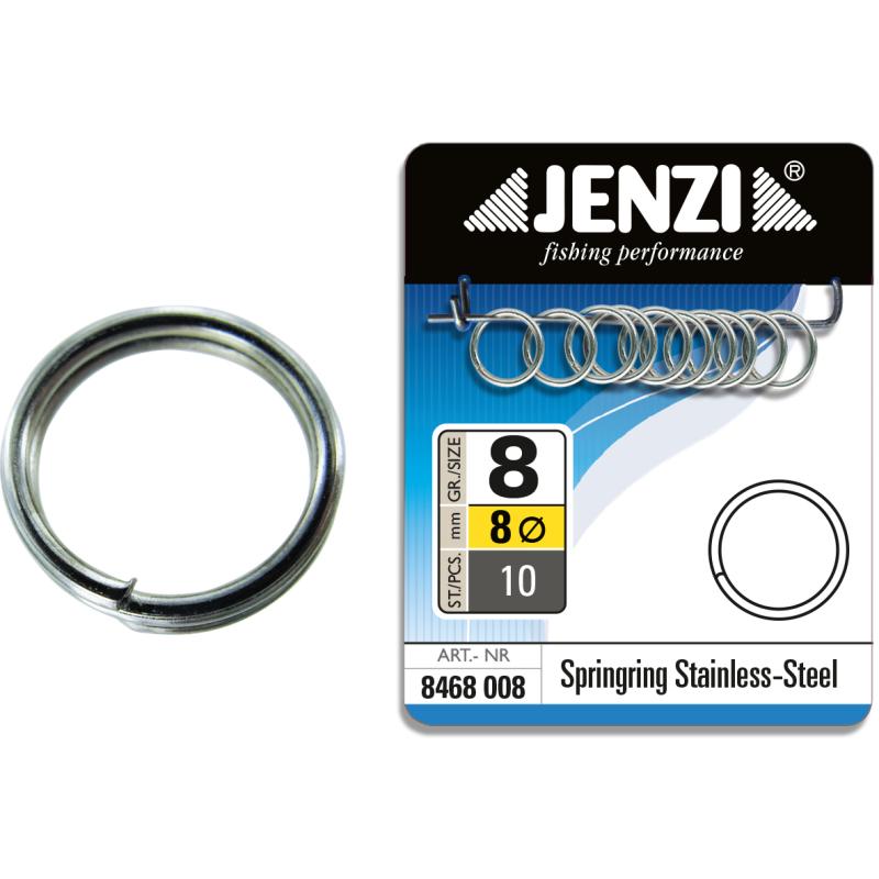 Produktbild JENZI Kr&auml;ftige Springringe aus rostfreiem Stahl.Gr&ouml;&szlig;e 8