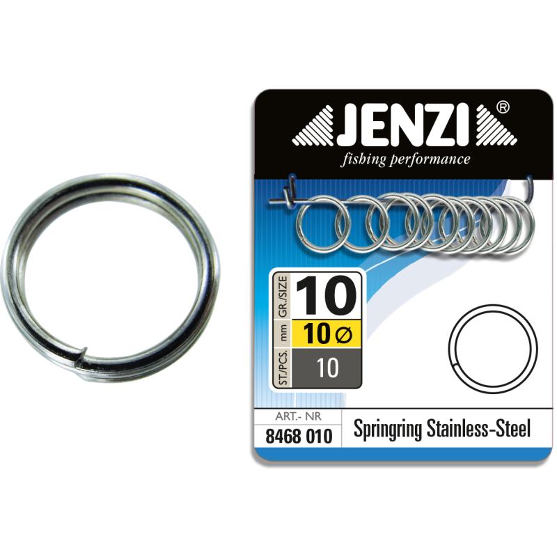 Produktbild JENZI Kr&auml;ftige Springringe aus rostfreiem Stahl.Gr&ouml;&szlig;e 10