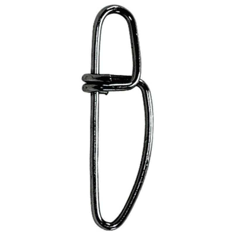 JENZI Crosslock Karabiner in Black-Nickel Ausf&uuml;hrung Gr&ouml;&szlig;e 10 15 Kg