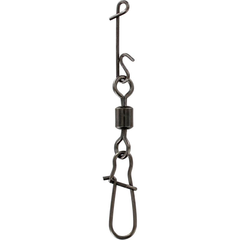 JENZI NO KNOT-Verbinder mit Fast-Lock Karabiner-Wirbel mittel 20 Kg